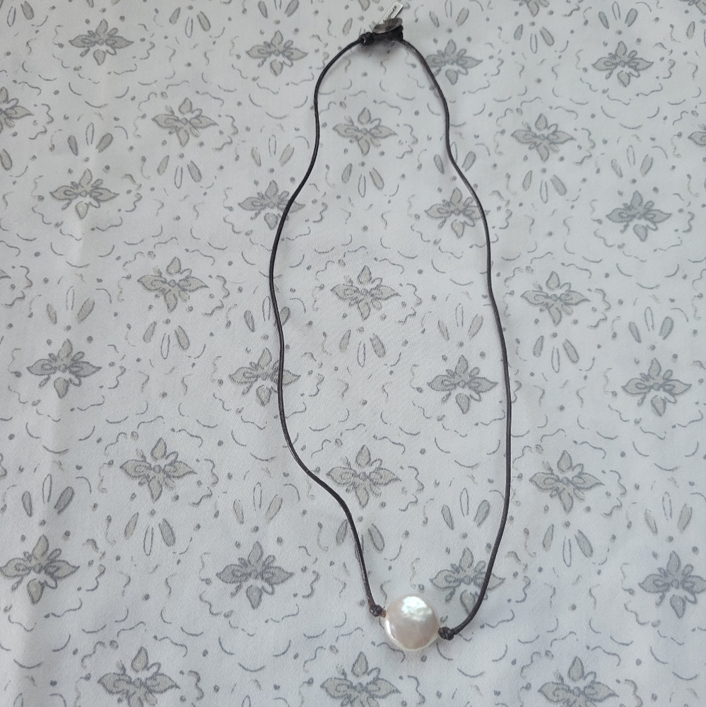 Life Is Good Pearlized Bead Necklace
